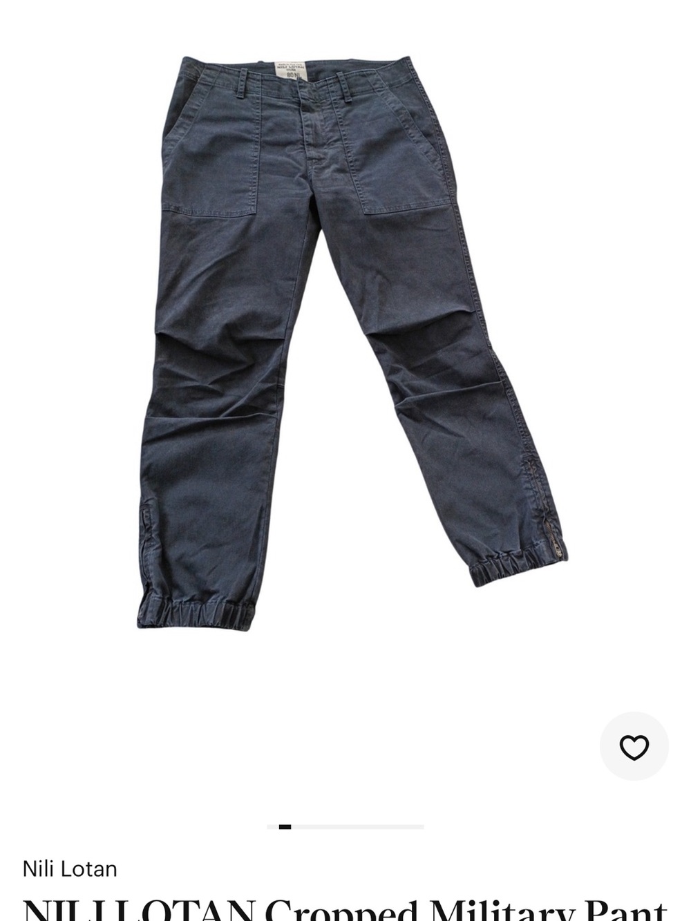 Nili Lotan Cropped Military Pants - Navy - Picture 3 of 6
